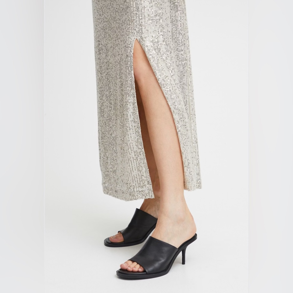 Ichi Frosted Almond Sequin Skirt. New with tags - Picture 7 of 10